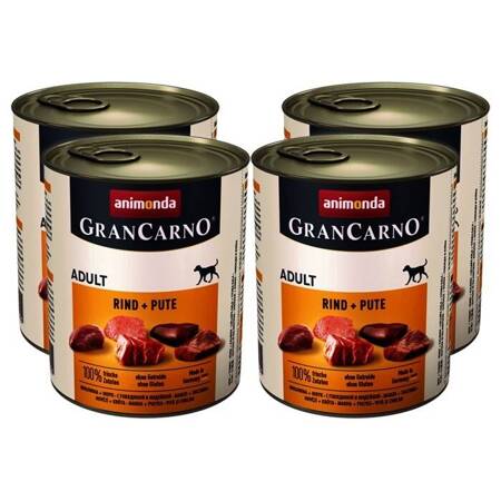 Animonda GranCarno Original Adult hovězí a krůta 800g x 4