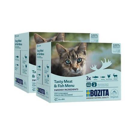 Bozita Feline Multibox maso a ryba v omáčce 85g x 24 (multipack x 2)