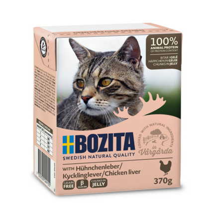 Bozita Feline v želé kuřecí ledvina 370g x 4