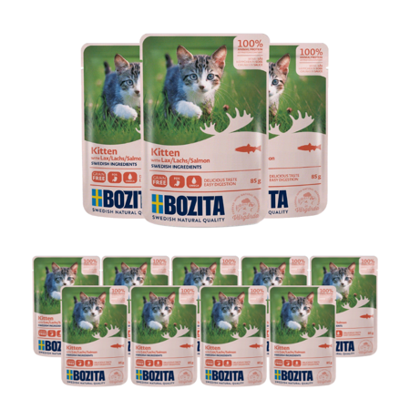 Bozita Kitten v omáčce losos 85g x 12