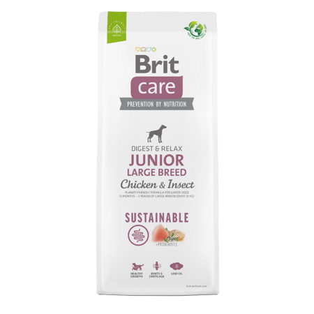 Brit Care Sustainable Junior Large Breed Chicken & Insect 3kg