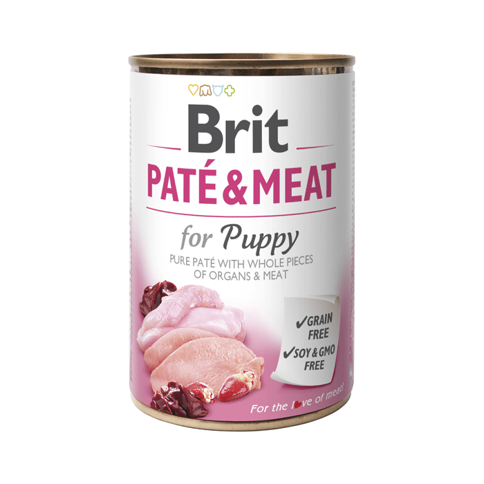 Brit Pate & Meat Štěněcí Kuře a Krůta 6x400g