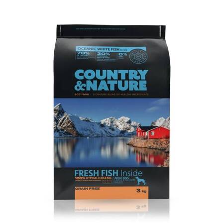 Country&Nature Adult Large/Medium bílá ryba 3kg