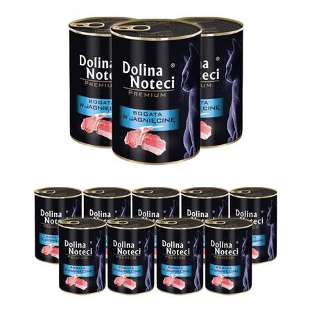 Dolina Noteci Premium bohatá na jehněčí maso 12x400g