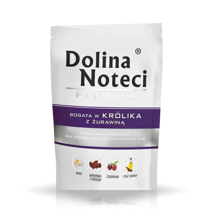 Dolina Noteci Premium bohatá na králíka s brusinkami 10x500g