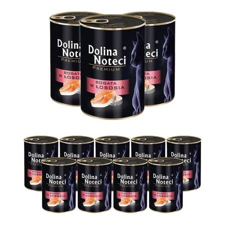 Dolina Noteci Premium bohatá na lososa 12x400g