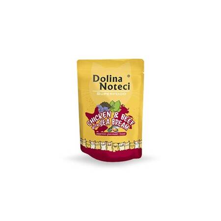 Dolina Noteci Superfood kuřecí a hovězí maso s pražma 10x85g