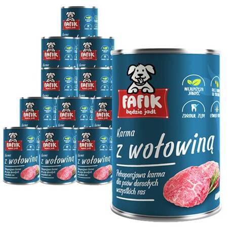 Fafik s hovězím masem 12x400g