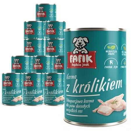 Fafik s králíkem 12x400g