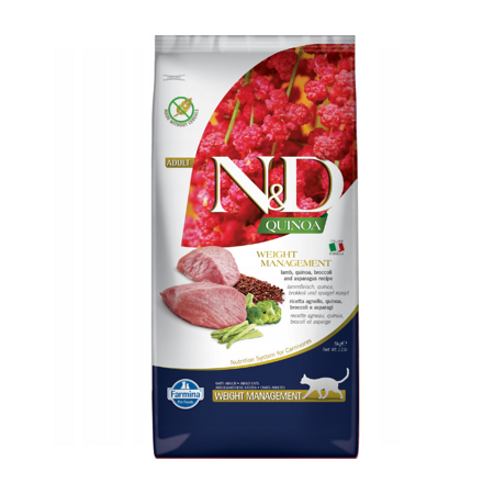 Farmina N&D Cat Quinoa Weight Management Lamb & Broccoli 5kg