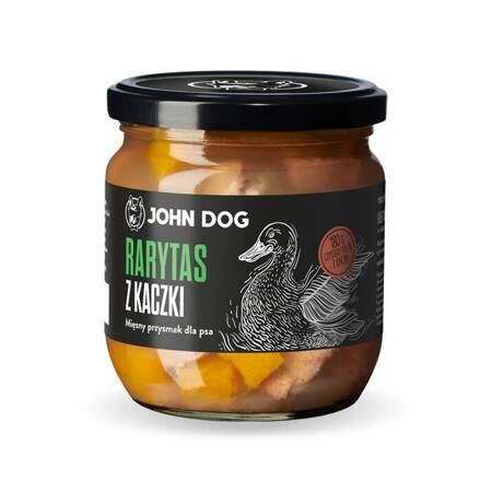 John Dog Pochoutka Kachna s dýní a řasami 380g