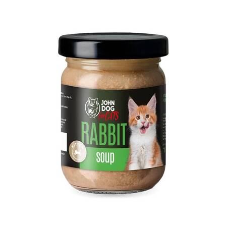 John Dog for Cats Králíková polévka pro koťat 100g