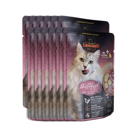 Leonardo Cat Finest Selection drůbež a vejce 85g x 12