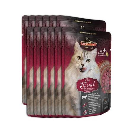 Leonardo Cat Finest Selection hovězí 85g x 12