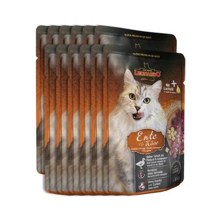 Leonardo Cat Finest Selection kachna a sýr 85g x 12