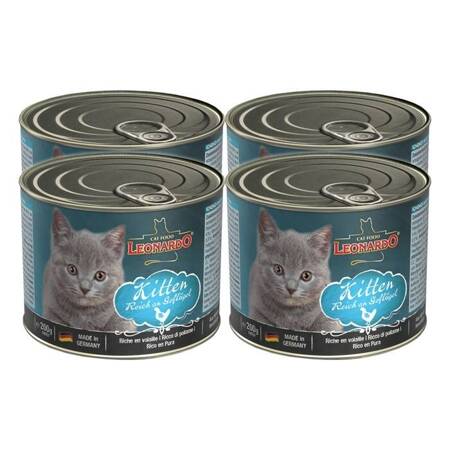 Leonardo Kitten Quality Selection drůbež 200g x 4