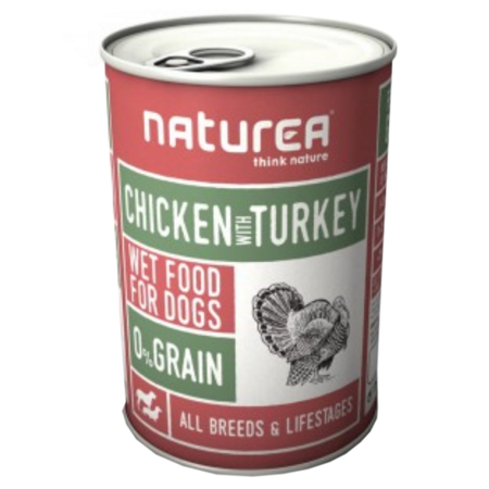 Naturea Grain Free kuře s krůtou 400g x 12