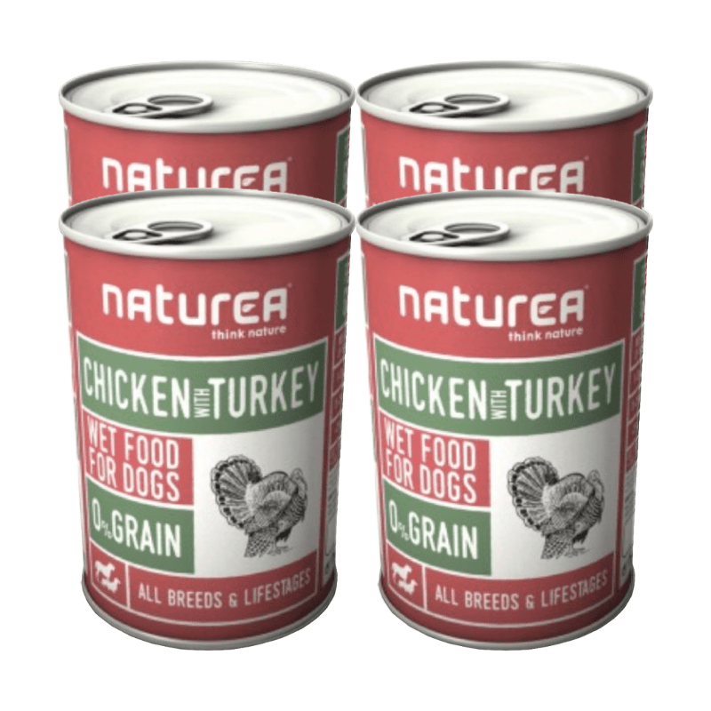 Naturea Grain Free kuře s krůtou 400g x 4