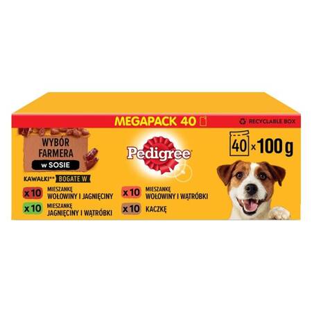 Pedigree Adult mix chutí 100g x 40