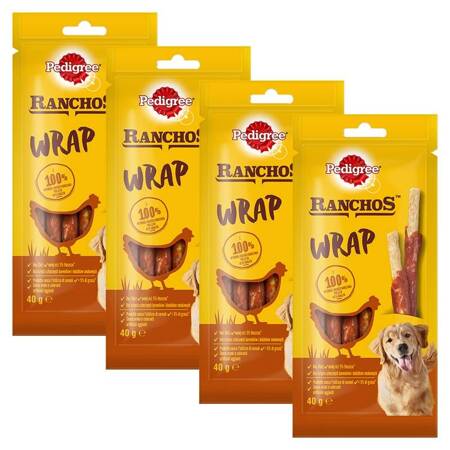 Pedigree Ranchos Wrap kuře 40g x 4