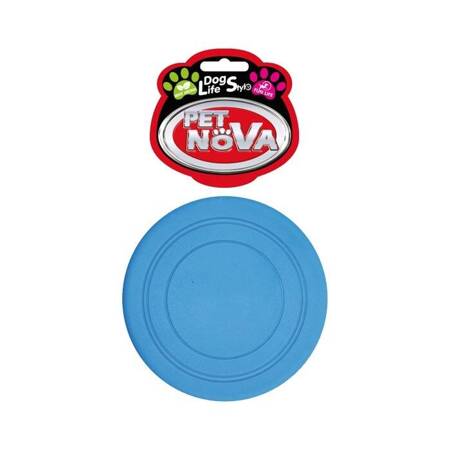 Pet Nova Frisbee modrý gumový disk s příchutí máty 18cm