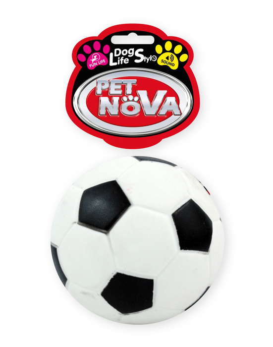 Pet Nova Míč Fotbalový Rope-Soccer Ball s pískáním [velikost M] 7cm