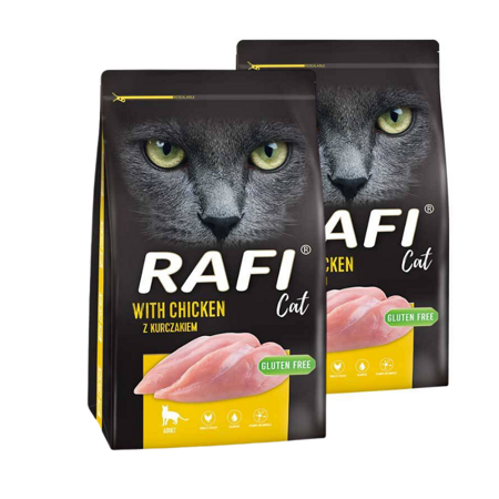 Rafi Cat Adult s kuřecím masem 7kg x 2