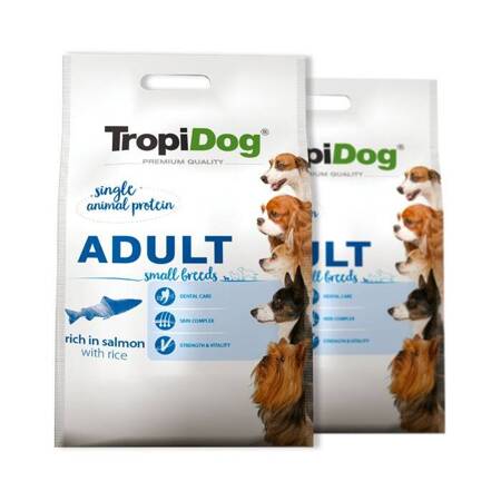 Tropidog Adult Small Rich in Salmon 2x8kg