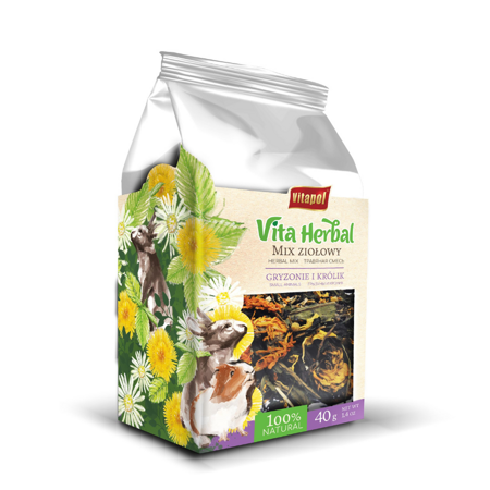 Vitapol Vita Herbal Bylinná směs pro hlodavce a králíky 4 x 40g