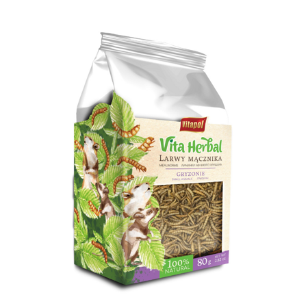 Vitapol Vita Herbal Mouční červi pro hlodavce 4 x 80g