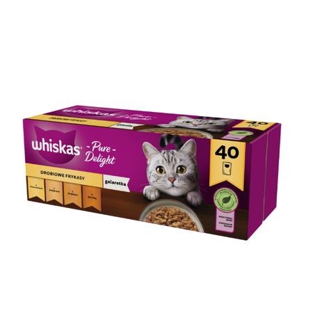 Whiskas Adult Drůbeží hranolky v želé 85g x 40 (multipack x 1)