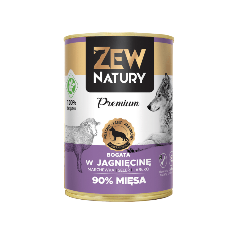 Zew Natury 89% jehněčí maso 12x400g