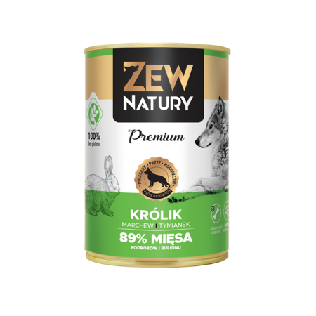 Zew Natury 89% králičí maso 12x400g