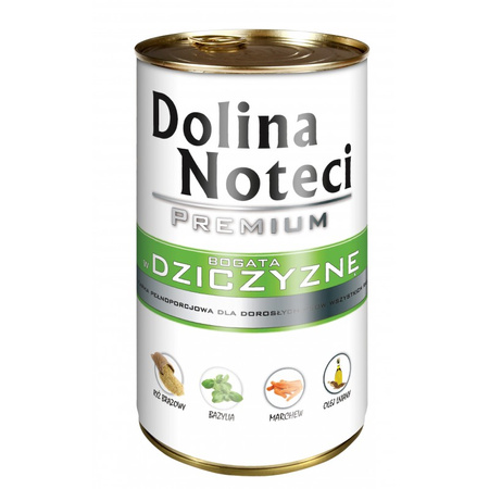 Dolina Noteci Premium bohatá na zvěřinu 12x400g