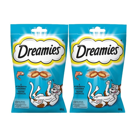 Dreamies kočičí pamlsek losos 60g x 2