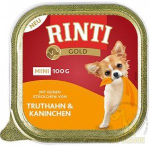 Rinti Gold Mini kroličí s krůtím masem 100g x 12