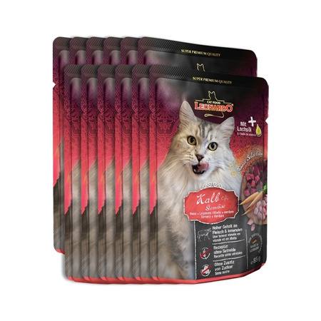 Leonardo Cat Finest Selection telecí maso s zeleninou 85g x 12