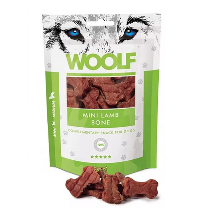 Woolf Pamlsek Lamb Mini Bones 100g