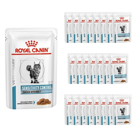 Royal Canin Veterinary Diet Feline Sensitivity Chicken & Rice 85g x 24